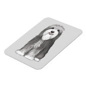 Magnet Flexible Chien de dessin de Collie à poils (Côté Gauche)