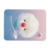 Magnet Flexible Chien de glace rasé mignon (Horizontal)