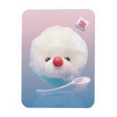 Magnet Flexible Chien de glace rasé mignon (Vertical)