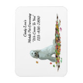 Magnet Flexible Chien De Labradoodle En Aimant Flexible Feuille (Vertical)