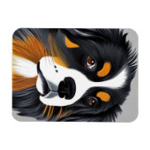 Magnet Flexible Chien de montagne bernois (Horizontal)