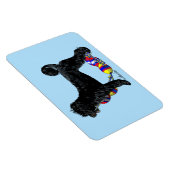 Magnet Flexible Chien d'eau portugais debout avec flottaison (Côté Droit)