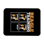 Magnet Flexible Chien d'entraînement beagle (Horizontal)