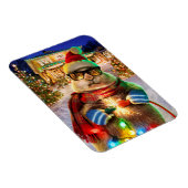 Magnet Flexible Chien des Prairies avec lumières de Noël (Côté Droit)