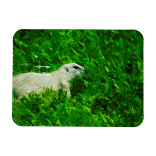 Magnet Flexible Chien des Prairies Impressionnisme Abstrait