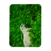 Magnet Flexible Chien des Prairies Impressionnisme Abstrait (Vertical)