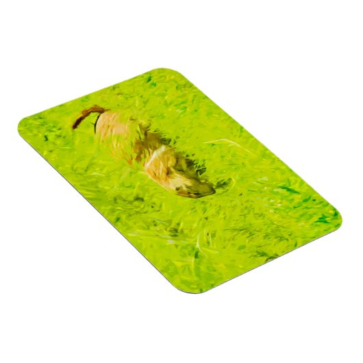 Magnet Flexible Chien des Prairies Impressionnisme Abstrait (Côté Droit)