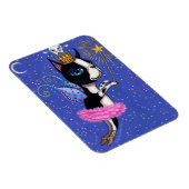 Magnet Flexible Chien poilu de dents Boston Terrier Pink Tutu Crow (Côté Droit)
