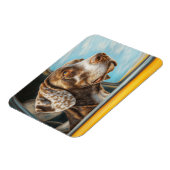 Magnet Flexible Chien tacheté sur une voiture Aventure Art Imprime (Côté Gauche)