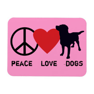 Magnet Flexible Chiens d'amour de paix