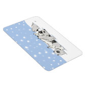 Magnet Flexible Chiens de neiges de Keesie - Happy Keeshony avec d (Côté Droit)