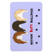 Magnet Flexible Chiens de taureaux à la noix (Vertical)