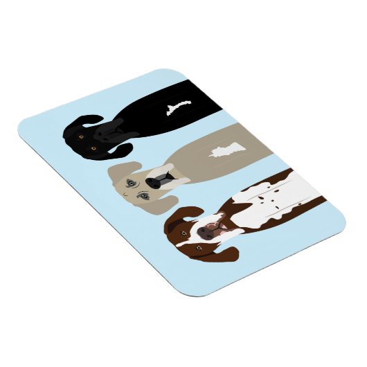 Magnet Flexible Chiens géants (Côté Droit)