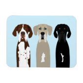 Magnet Flexible Chiens géants (Horizontal)