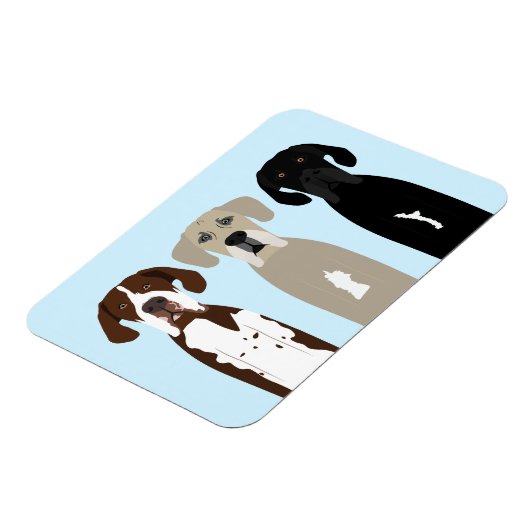 Magnet Flexible Chiens géants (Côté Gauche)