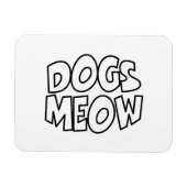 Magnet Flexible Chiens Meow (Horizontal)