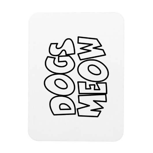 Magnet Flexible Chiens Meow (Vertical)