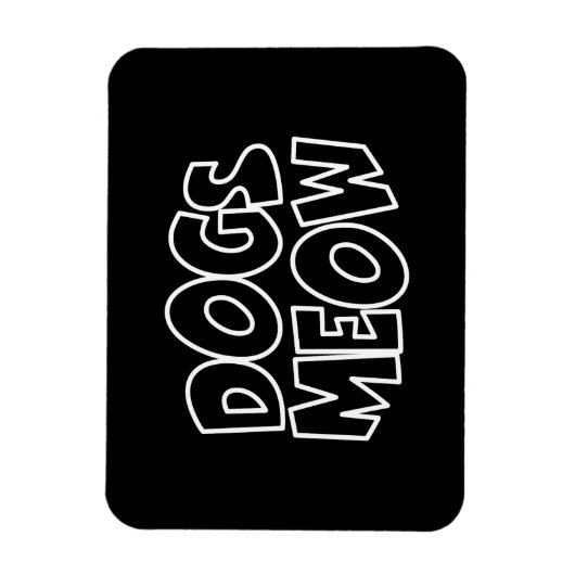 Magnet Flexible Chiens Meow (Vertical)