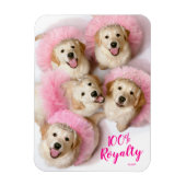 Magnet Flexible Chiens princes à Tiaras (Vertical)