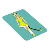 Magnet Flexible Chiffre de Noël jaune (Côté Droit)