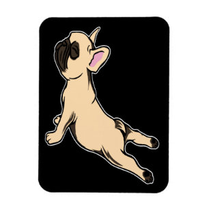 Magnet Flexible Chiffre de taureau français Frenchie Jovely Yoga
