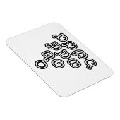 Magnet Flexible Chiffres thaïlandais Pyramide ♦ Script en thaï ♦ (Côté Droit)