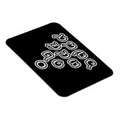 Magnet Flexible Chiffres thaïlandais Pyramide ♦ Script en thaï ♦ (Côté Droit)