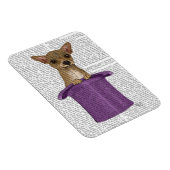 Magnet Flexible Chihuahua en haut du chapeau (Côté Droit)