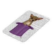 Magnet Flexible Chihuahua en haut du chapeau (Côté Gauche)