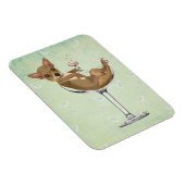 Magnet Flexible Chihuahua en verre de cocktail (Côté Droit)