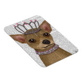 Magnet Flexible Chihuahua Et Tiara (Côté Droit)