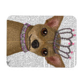 Magnet Flexible Chihuahua Et Tiara (Horizontal)