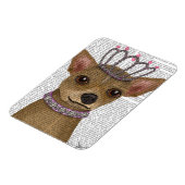 Magnet Flexible Chihuahua Et Tiara (Côté Gauche)