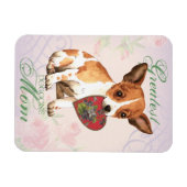 Magnet Flexible Chihuahua Heart Mom (Horizontal)