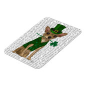 Magnet Flexible Chihuahua Leprechaun (Côté Gauche)