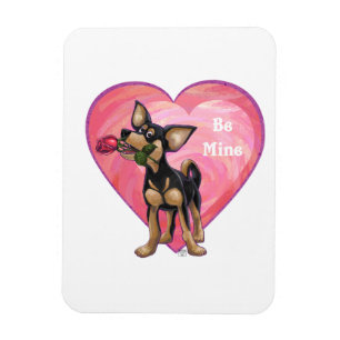 Magnet Flexible Chihuahua Saint-Valentin