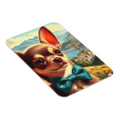 Magnet Flexible Chihuahua vintage (Côté Droit)