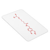 Magnet Flexible Chili Capsaicin Formule chimique moléculaire (Côté Droit)