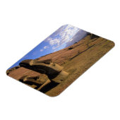 Magnet Flexible Chili, île de Pâques. Coteau avec Moai (Côté Gauche)