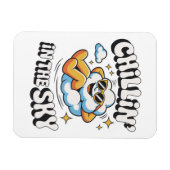 Magnet Flexible Chillin' in the Sky Cloud Design Fun Refrigerator (Horizontal)