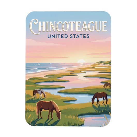 Magnet Flexible Chincoteague Virginie (Vertical)