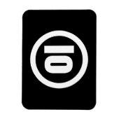 Magnet Flexible Chine coréenne Numéro 2 Deux 이 (Vertical)