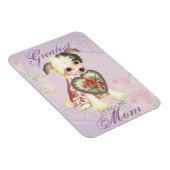 Magnet Flexible Chinois Crested Heart Maman (Côté Droit)