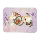 Magnet Flexible Chinois Crested Heart Maman (Horizontal)