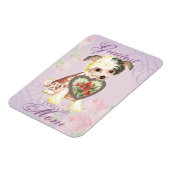 Magnet Flexible Chinois Crested Heart Maman (Côté Gauche)