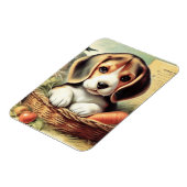 Magnet Flexible Chiot Beagle vintage (Côté Gauche)