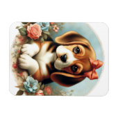 Magnet Flexible Chiot Beagle vintage (Horizontal)