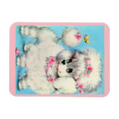 Magnet Flexible chiot d'abeille et de caniche (Horizontal)
