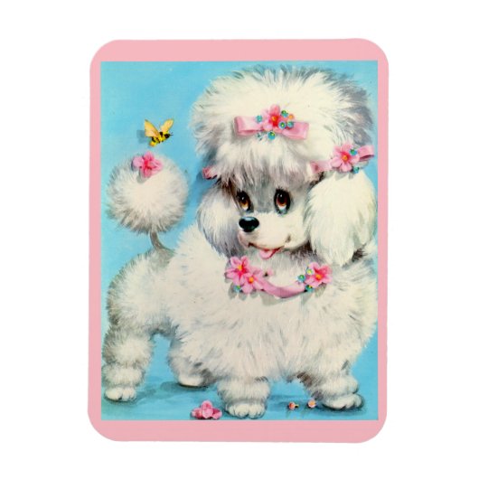 Magnet Flexible chiot d'abeille et de caniche (Vertical)