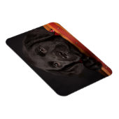 Magnet Flexible Chiot de récupération du labrador noir dans un pan (Côté Droit)